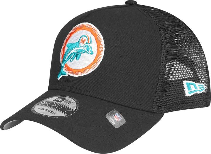 Actual product image New Era A-Frame Snapback Trucker Cap - Retro Miami Dolphins (One size)
