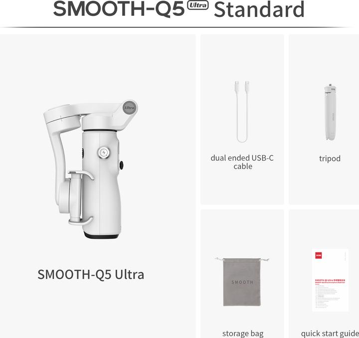 Productafbeelding Zhiyun SMOOTH Q5 Ultra - Stabilizer for Smartphone (Smartphone, 0.29 kg)