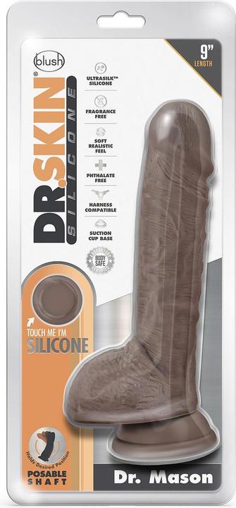Produktbild Blush Novelties Dr. Skin - Large Silicone 9 inch Dildo with Suction Cup Base. Realistic Sex Toy - So