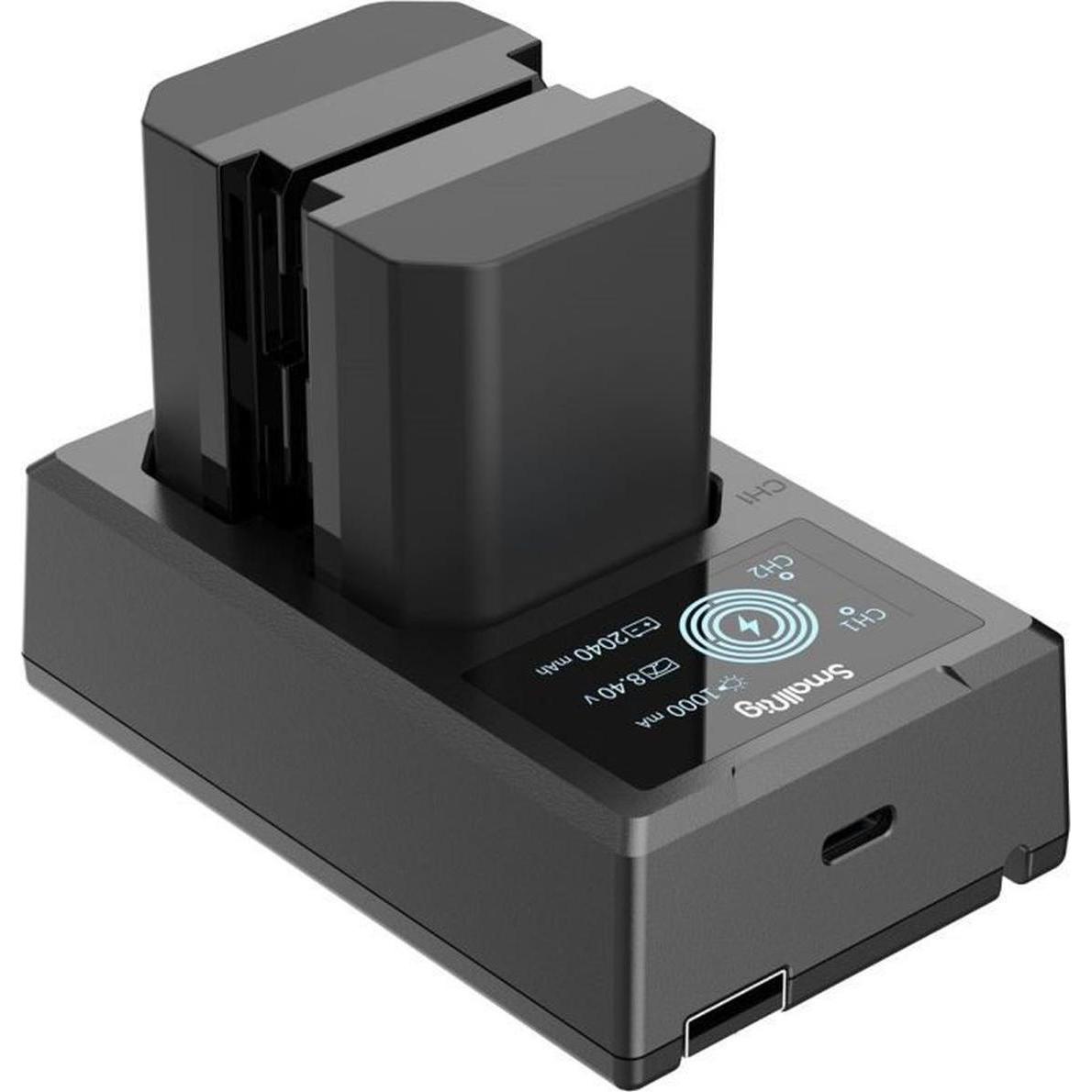 SmallRig 3824 Kit NP-FZ100 (Batteria della fotocamera), Alimentatore fotocamera, Nero