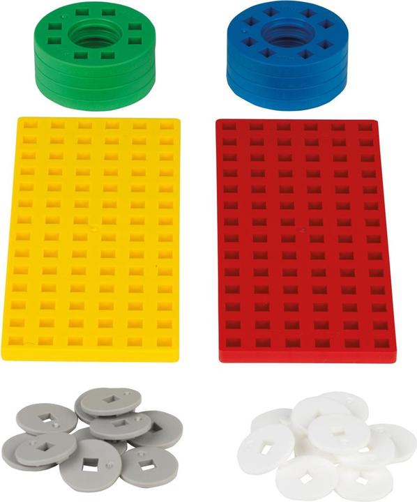 Actual product image Plus-Plus Accessory set with wheels, red/yellow