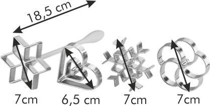 Produktbild Tescoma Rosettenwaffel-Eisen DELÍCIA, 4 St.