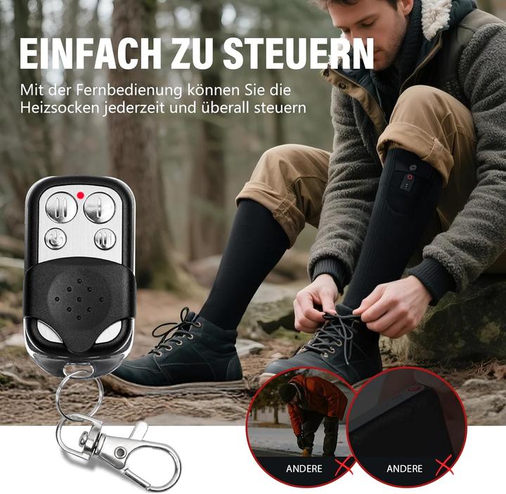 Produktbild Dr. Warm Beheizbare elektrische Wintersocken mit Batterie