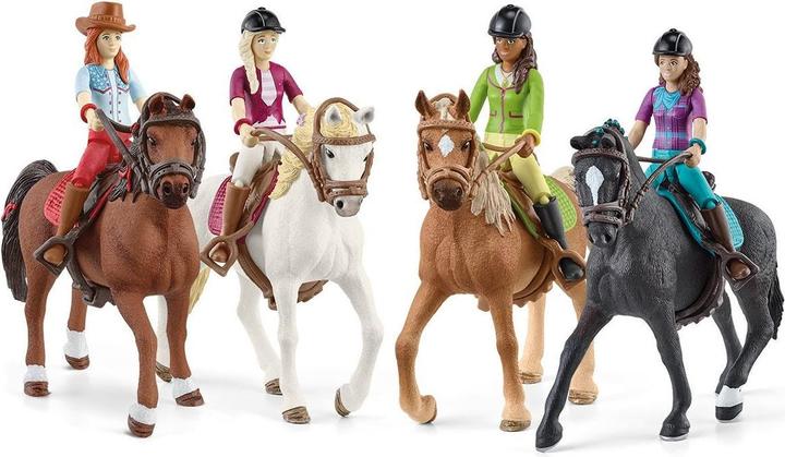 Image du produit Schleich Promenade à cheval avec 4 personnages mobiles et 4 chevaux