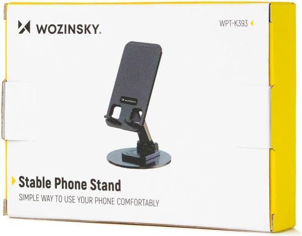 Actual product image Wozinsky Podstawka Podstawka WPT-K393 stabilna podstawka stojak pod telefon tablet - czarna