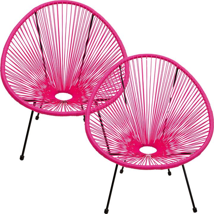 Immagine prodotto Kare Design Sessel Set Acapulco 2tlg Pink