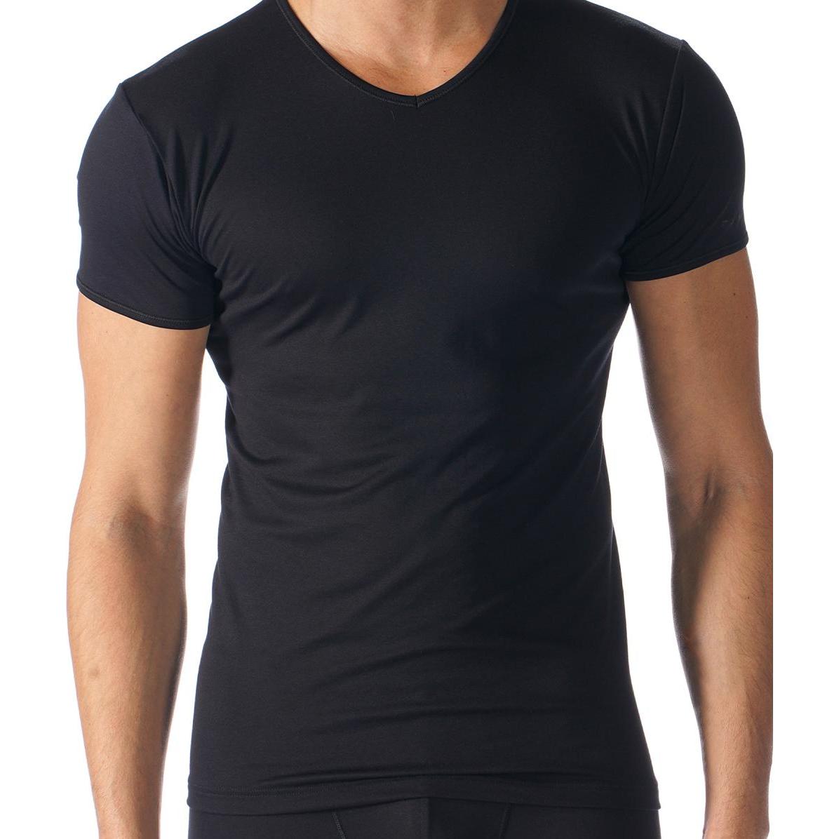Thumbnail - Mey, Herren, Shirt, Software Unterhemd / Shirt Kurzarm, Schwarz, (M)