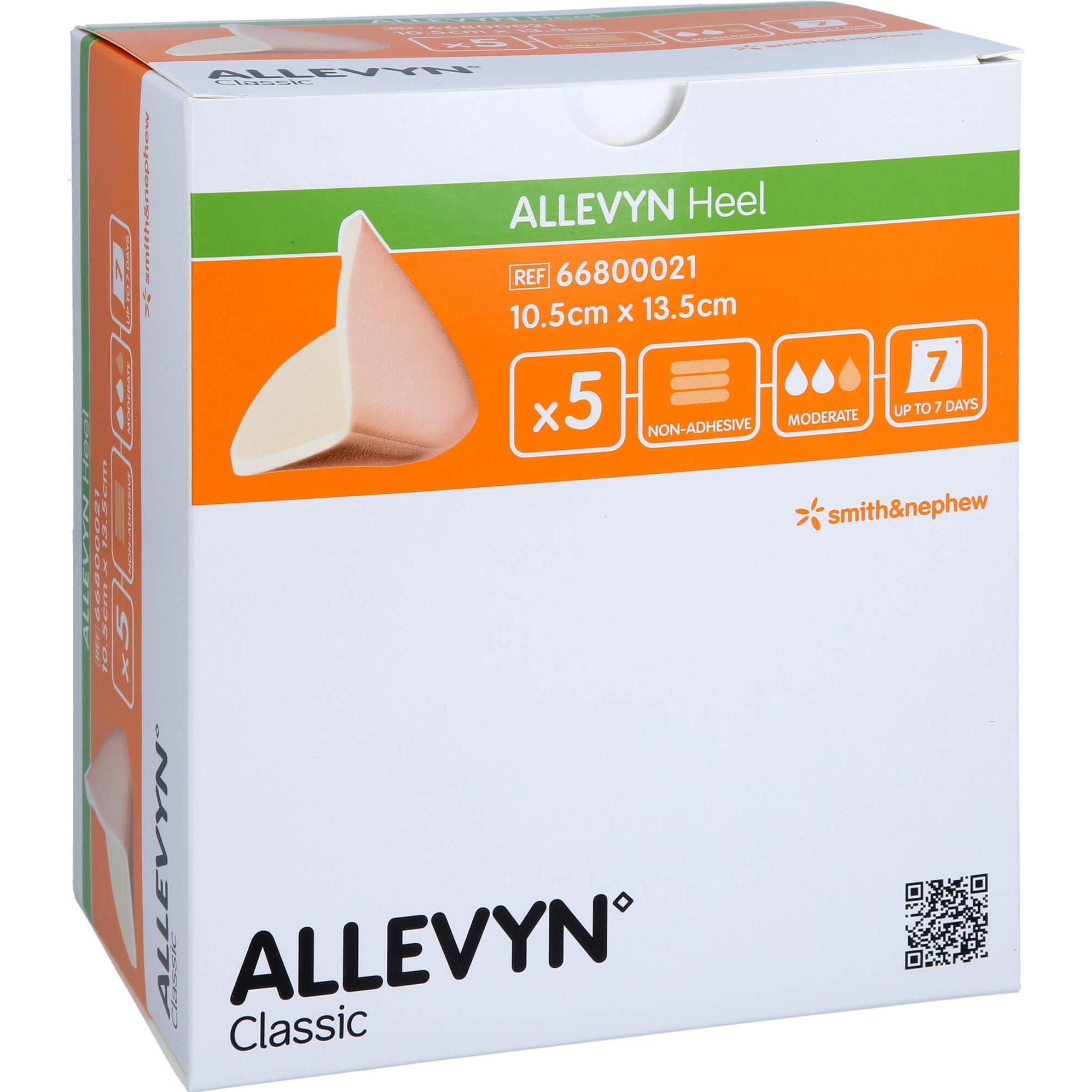Thumbnail - Allevyn, Fusspflegemittel, Heel Schaumstoff Fersenverb.10,5x13,5 cm, 5 St VER (Fussdeodorant & -puder)
