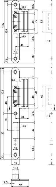Produktbild MSL Lappenschliessbleche VariFlex BV-24421 (Schliessblech)