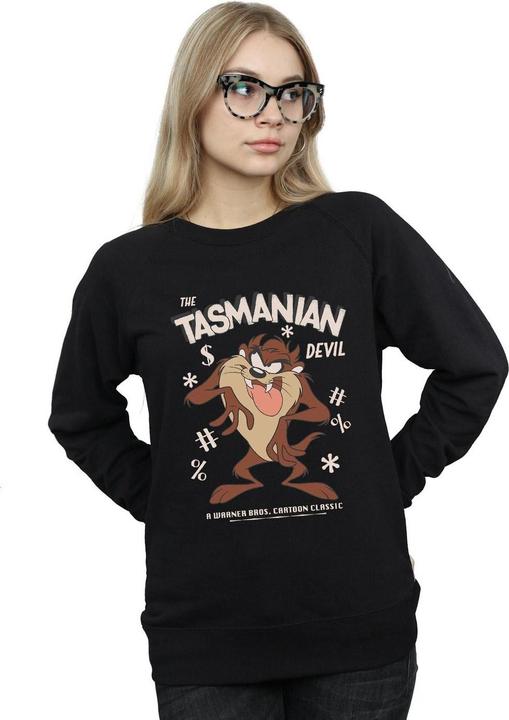 Immagine prodotto Looney Tunes Felpa Diavolo della Tasmania Vintage Donna (L)