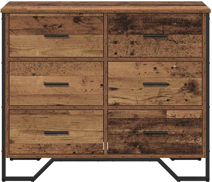 Produktbild VidaXL Kommode Altholz 91x35.5x74.5 cm Holzwerkstoff (91 x 35.5 x 74.5 cm)