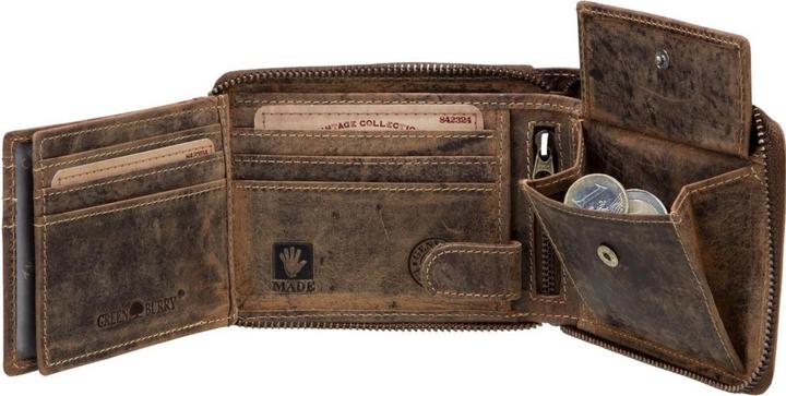 Immagine prodotto Greenburry Portafoglio vintage in pelle 13 cm