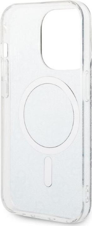 Produktbild Guess Zestaw GUBPP14LH4EACSB Case+ Charger iPhone 14 Pro 6,1" niebieski/blue hard case 4G Print MagS (Apple iPhone 14 Pro)