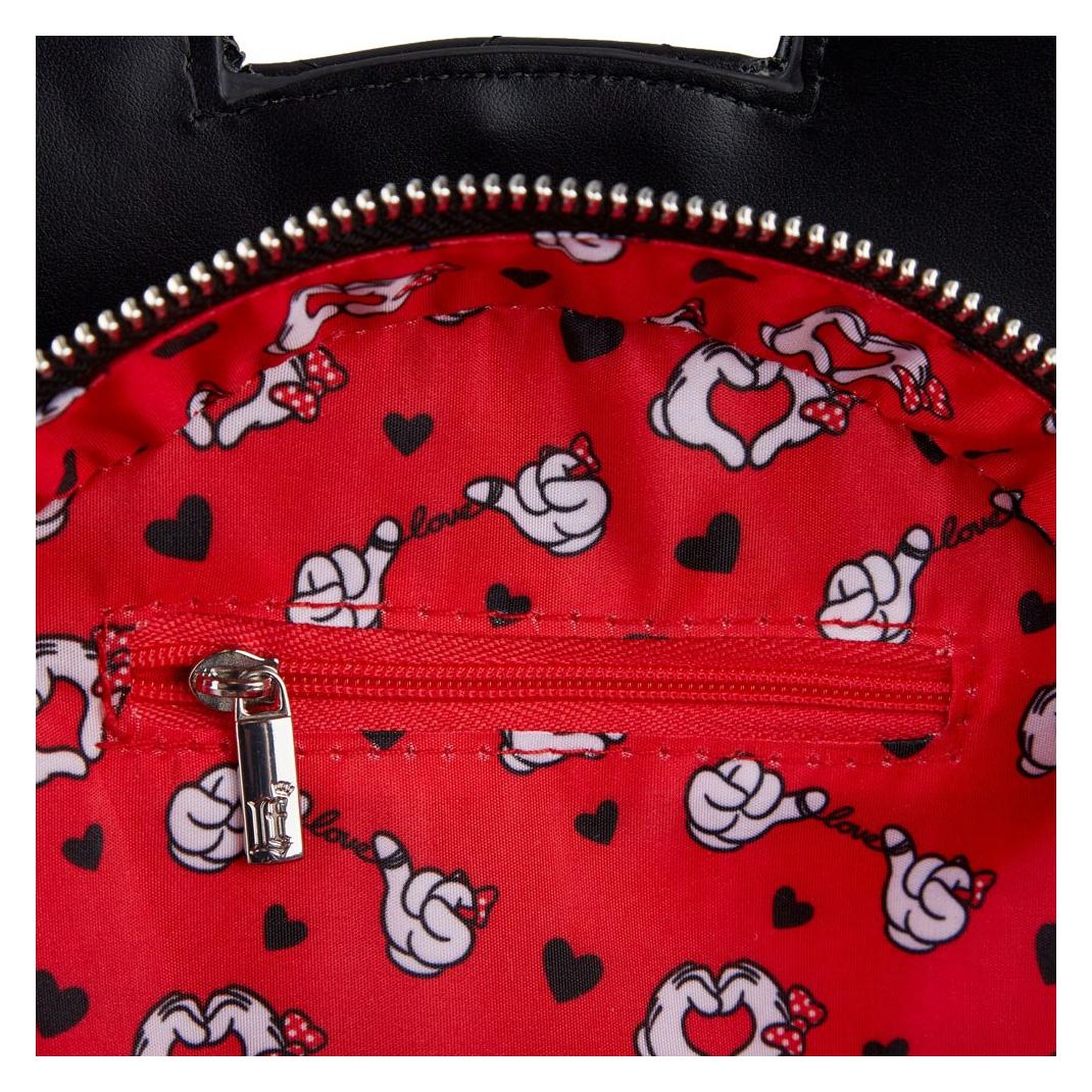 Loungefly, Damen, Handtasche, Disney Pop! By Sac à Bandoulière Mickey And Minnie Valentines, Rot