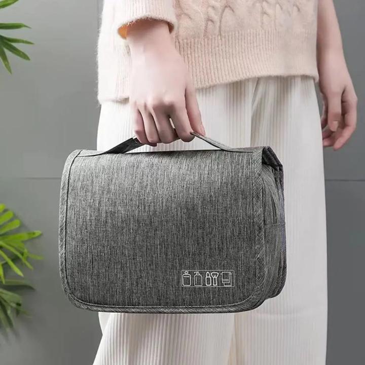 Immagine prodotto Only-Bags.Store Borsa da toilette pieghevole Organizzatore appeso Borsa da bagno Borsa per il trucco Valigia da (19 l)