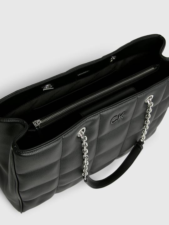 Actual product image Calvin Klein Ladies' shopper handbag with square quilt chain