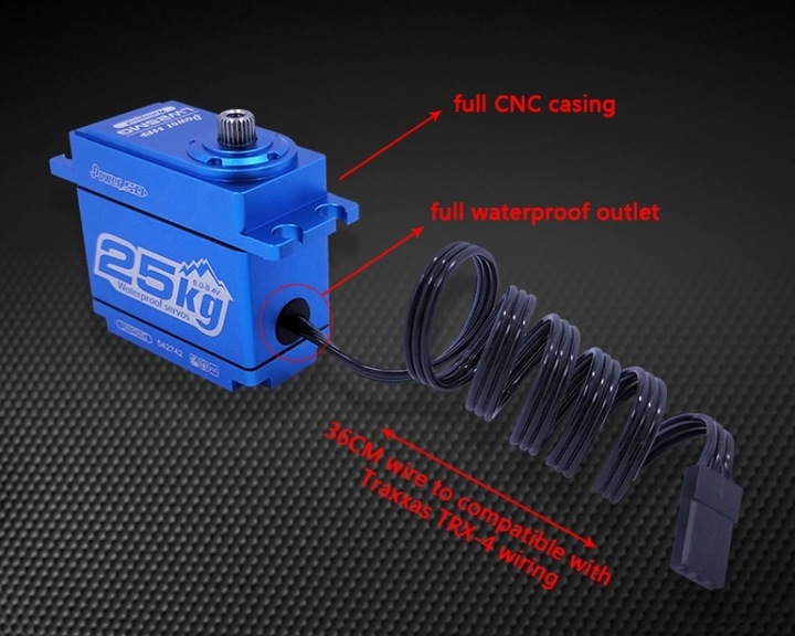 Immagine prodotto Power HD Servo LW-25MG / 25.0kg / 0.14sec. / 6V - 8.4V / Impermeabile