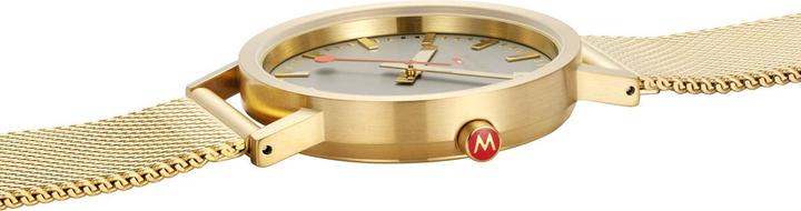 Actual product image Mondaine Classic - von der Natur inspiriert - Ip Gold (Analogue wristwatch, 36 mm)