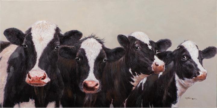 Produktbild Schubiger Bild Neugierige Kühe (70 x 140 cm)