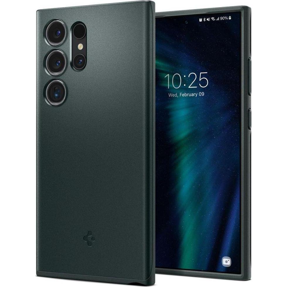 Thumbnail - Spigen Thin Fit S928 zielony/abyss green ACS07282 (Samsung Galaxy S24 Ultra), Smartphone Hülle, Grün