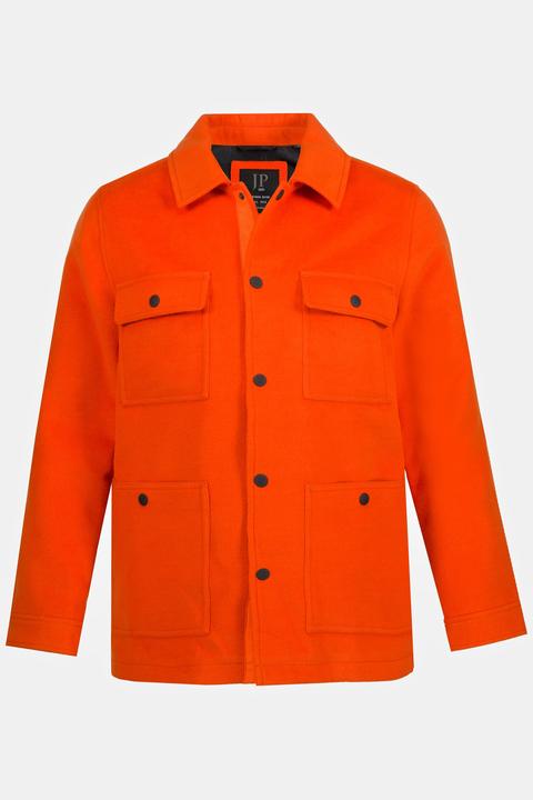 Actual product image JP1880 Long Sleeve Wool Look Overshirt (5XL)