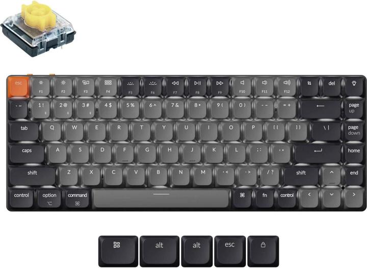 Produktbild Keychron K3 QMK v3 (US, Kabellos, Kabelgebunden)