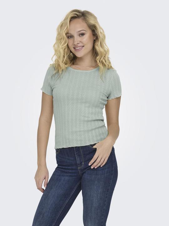 Immagine prodotto Only T-shirt aderente con scollo rotondo (XS)