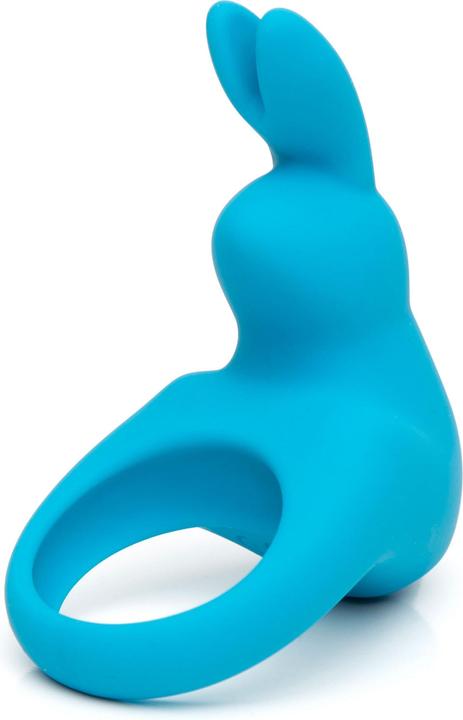 Happy Rabbit Rechargeable Vibrating Rabbit Cock Ring Blue (3 cm)