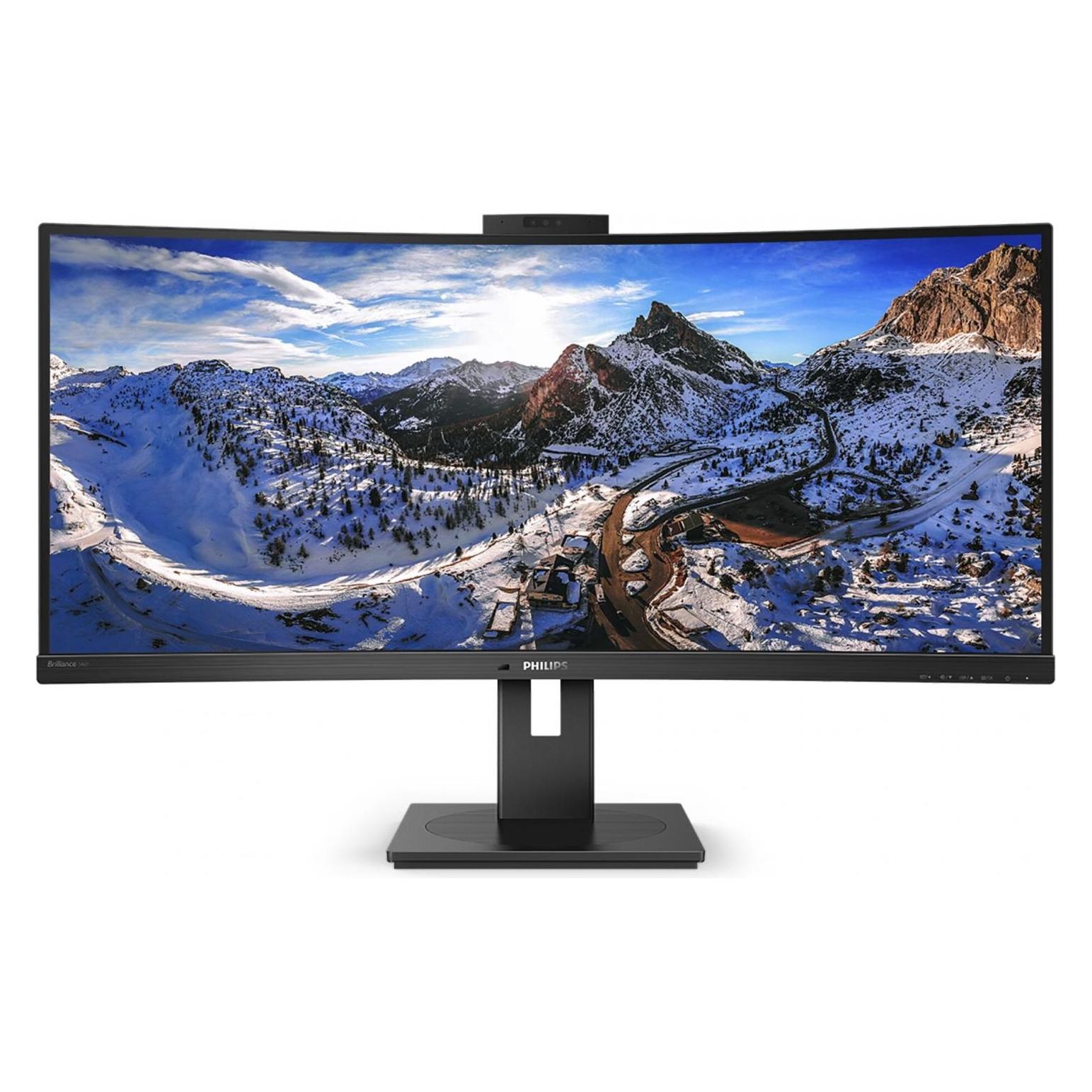 Philips 346P1CRH/00 (3440 x 1440 Pixel, 34"), Monitor, Schwarz
