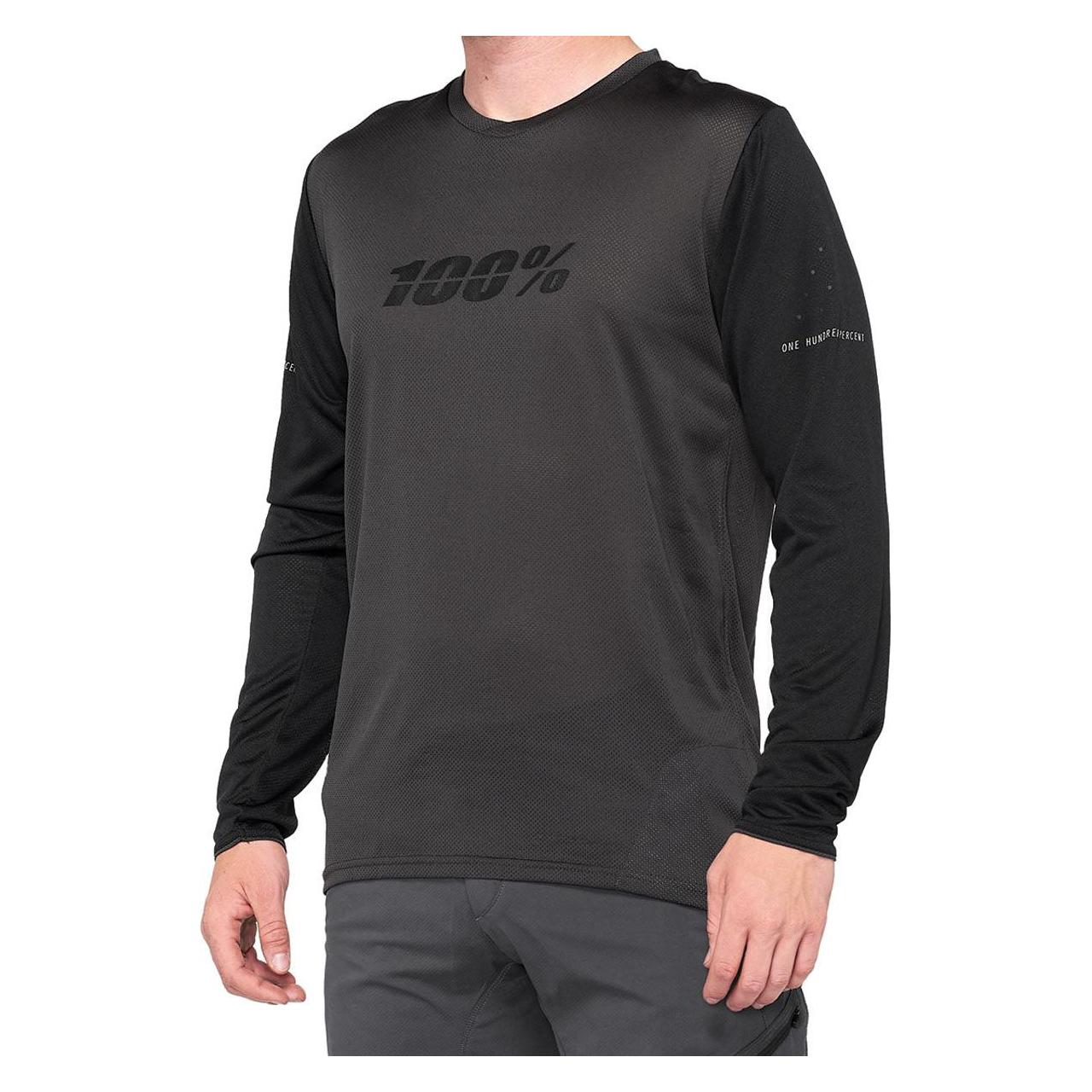 100%, Mannen, Wielertruien, Ridecamp (L), Grijs, Zwart, L