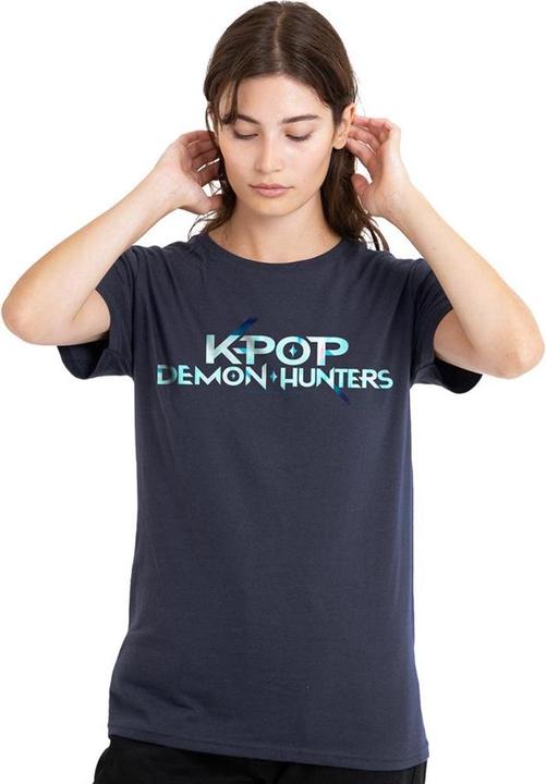 Immagine prodotto K-Pop Demon Hunters Maglietta Logo Colore Donna (XL)