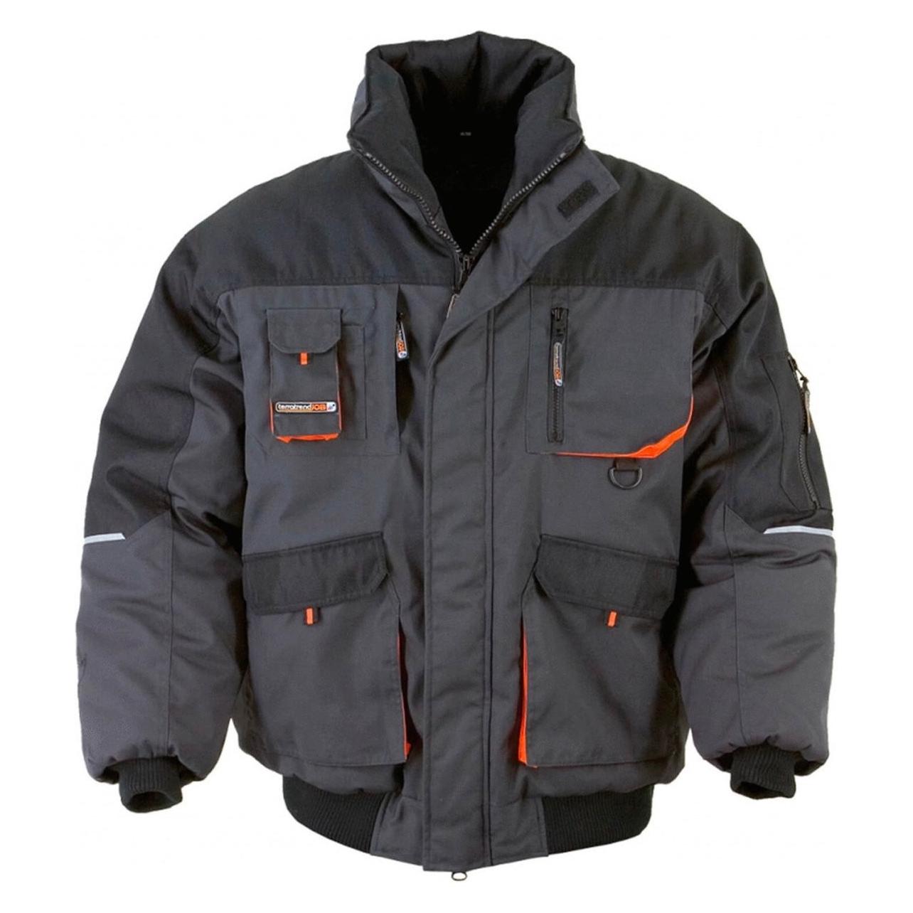 Terratrend, Werkjas, Pilotenjack Maat Xl Donkergrijs/zwart/oranje (Xl)