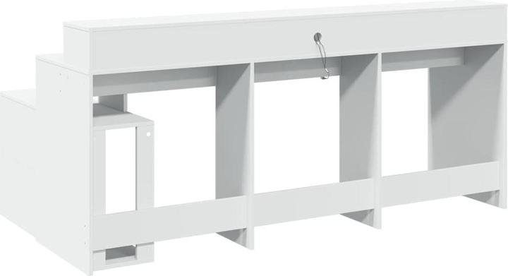 Immagine prodotto VidaXL Scrivania LED Scrivania per computer Scrivania da lavoro Scrivania per laptop Scrivania per ufficio (200 x 104 x 91 cm)