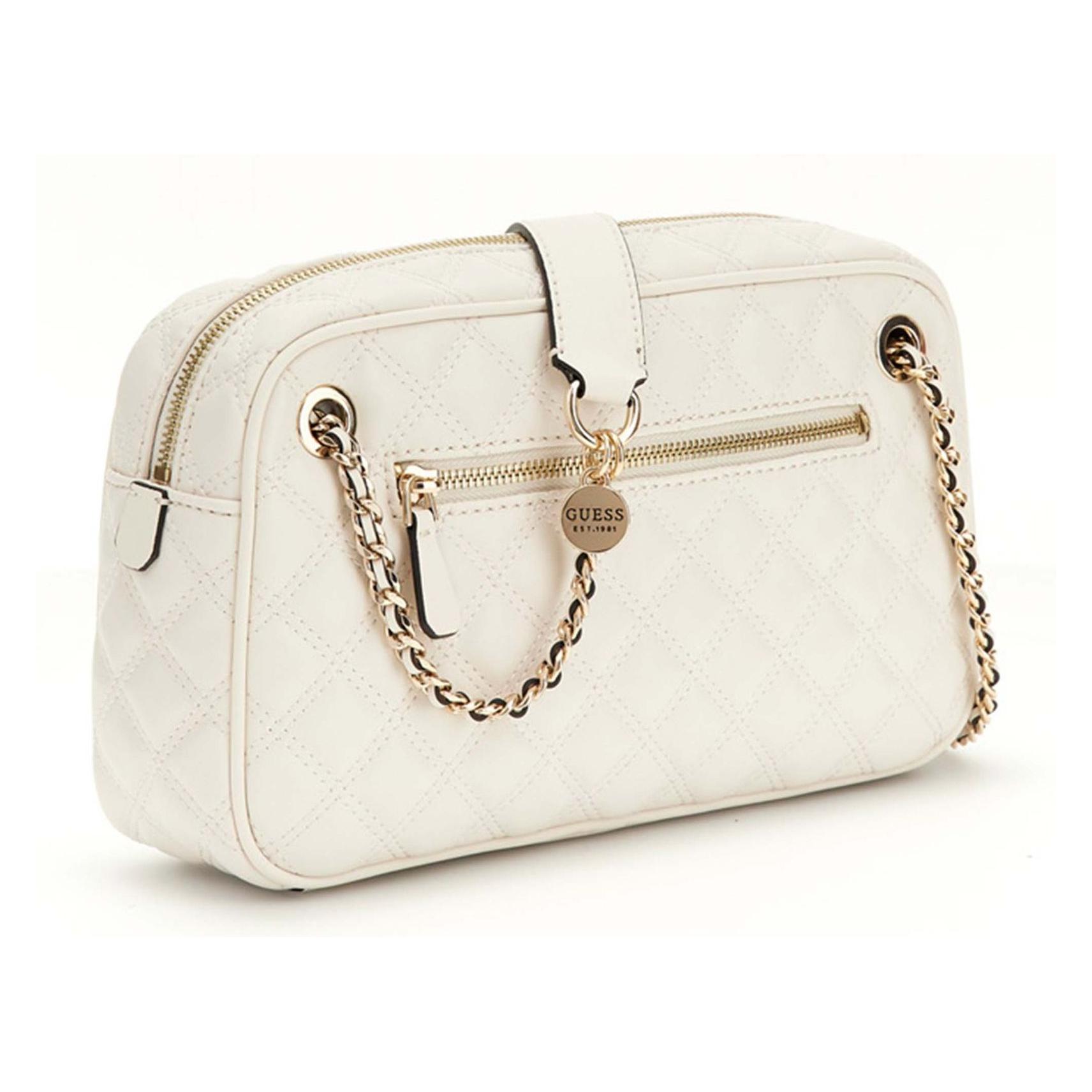 Guess, Damen, Handtasche, Giully Ii Shoulder Satchel Bag, Beige