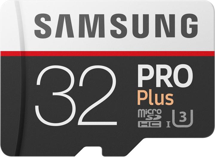 Produktbild Samsung Pro+ microSD UHS-I (32 GB, microSDHC, U3, UHS-I)