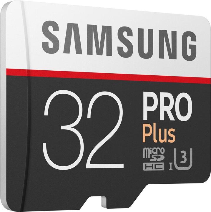 Produktbild Samsung Pro+ microSD UHS-I (32 GB, microSDHC, U3, UHS-I)