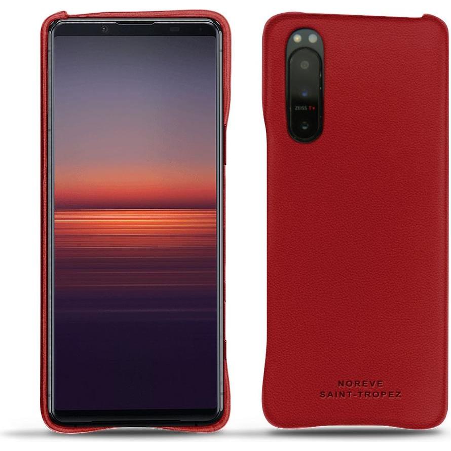 Noreve Lederschutzhülle (Sony Xperia 5 II), Smartphone Hülle, Rot