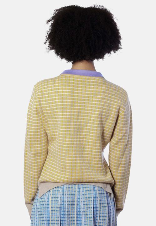 Immagine prodotto Bellemere Pullover Merino Tweed Pullover With Pearl Polo Collar (M)