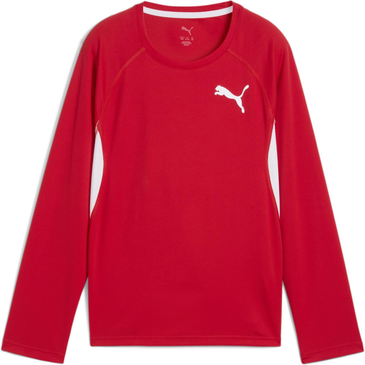 Puma, Herren, Sportshirt, Y CROSS THE LINE LS 3.0 (140), Rot, 140