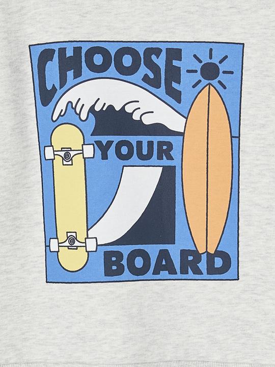 Actual product image Vertbaudet Jungen Sweatshirt mit grossem Skater-Motiv, Recycling-Polyester (158, 164)