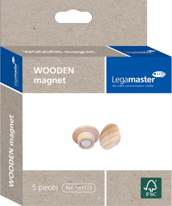 Image du produit Legamaster WOODEN - Aimant (5x)