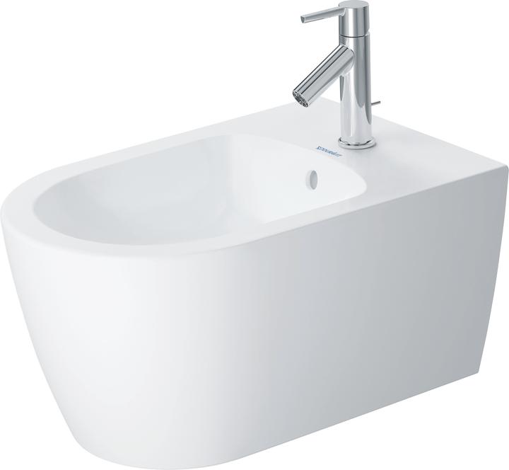 Duravit Wand-Bidet ME by Starck m ÜL m HLB 370x570mm 1 HL we seidenmatt