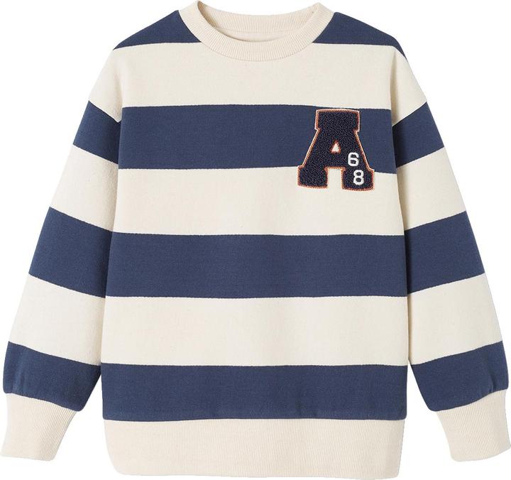 Produktbild Vertbaudet Jungen Sweatshirt mit Frottee-Patch Oeko-Tex (158, 164)