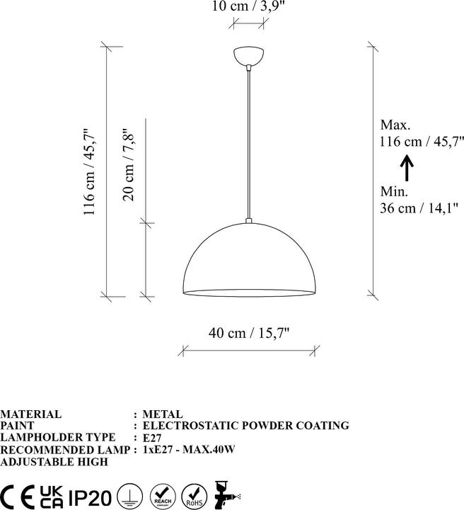 Produktbild Opviq Kure Chandelier (E27)