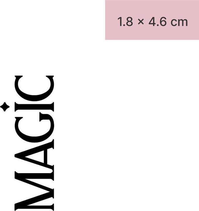 Actual product image minink Temporary tattoo - MAGIC