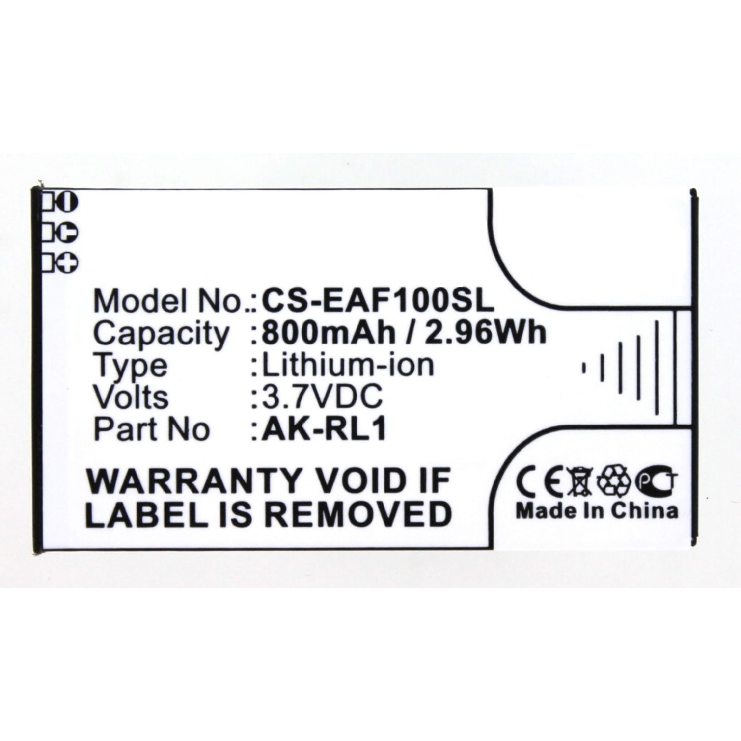 Thumbnail - AGI 11434 - Akku - Schwarz - Weiss - Lithium-Ion (Li-Ion) - 800 mAh - 3,7 V - 55 mm, Smartphone Akku