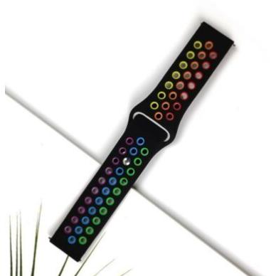 Thumbnail - Strap-it Sportarmband (22 mm, Silikon, Vantage M), Uhrenarmband, Schwarz