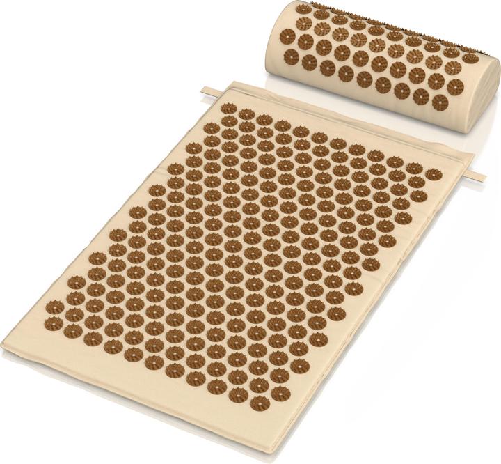 Mybeo Akkupressurmatte für Massagen 68x42 cm, Kokosfaserfüllung, Tragetasche, bei Kopfschmerzen & Migräne