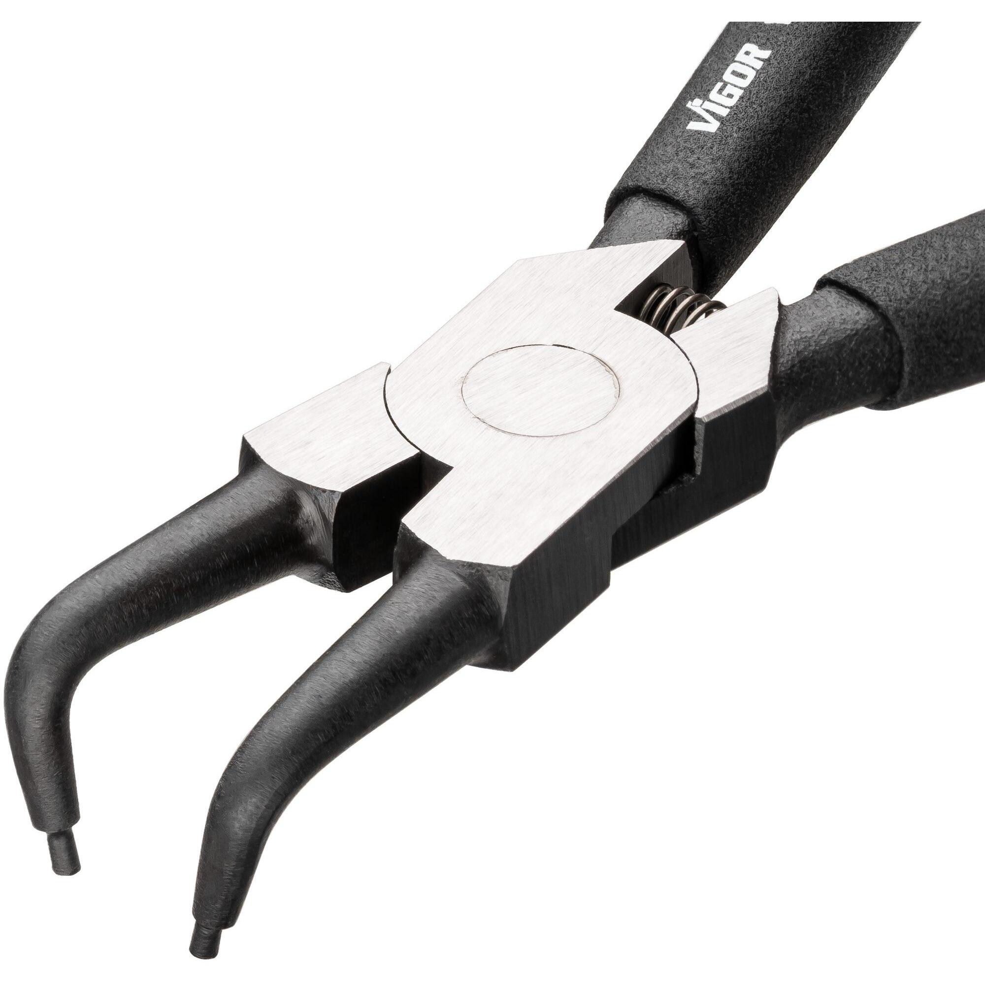 Thumbnail - Vigor, Zange, SICHERUNGSRINGZ.ABGEWINKELT,INNEN,12-25 (140 mm)