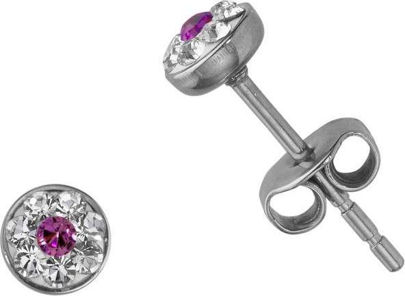 Image du produit Bijouteria Clous d'oreille (Acier inoxydable, Cristallin)